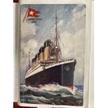 Postcards: Album of maritime cards to include RMS Olympic, Queen Mary, Majestic, Victoria and