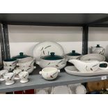 20th cent. Ceramics: Denby 'Greenwheat' kitchen ware, 32 pieces including tureens x 3, large serving