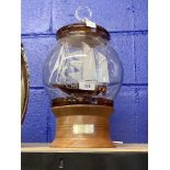 20th cent. Lymington glass style ship in a bottle table lamp. Will need rewiring. One lamp The