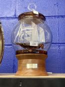 20th cent. Lymington glass style ship in a bottle table lamp. Will need rewiring. One lamp The