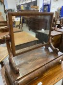 19th cent. Mahogany dressing table mirror. 21in.