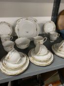 20th cent. Ceramics & Glass: Royal Albert 'Avenue' part tea set, six cups, saucers, side plates, and