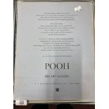 Children's Books: Pooh, His Art Gallery, a collection of 8 prints of the original watercolours of