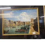 20th cent. Italian School: Oil on board of Venice, monogrammed DW. 14in. x 10in.