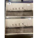 Postcards: Maritime, two oversize postcards depicting a real photograph of the RMS Olympic with a