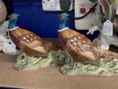 Beswick: Pheasant No. 1226, impressed mark beneath, and black Beswick stamp x 2.