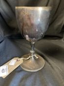 Hallmarked Silver: 19th cent. Goblet London 6·5oz.