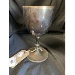 Hallmarked Silver: 19th cent. Goblet London 6·5oz.