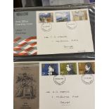 Stamps: 20th cent. Royal Mail mint stamps and first day covers. Seventy two mint stamps presentation