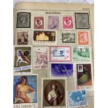 Stamps/Postcards/Cigarette Cards: Late 19th to mid 20th cent. Group of three albums one of stamps,