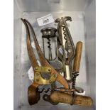 Wine Collectables/Corkscrews: 19th cent. Wolverson patented Tangent Lover two piece corkscrew, early