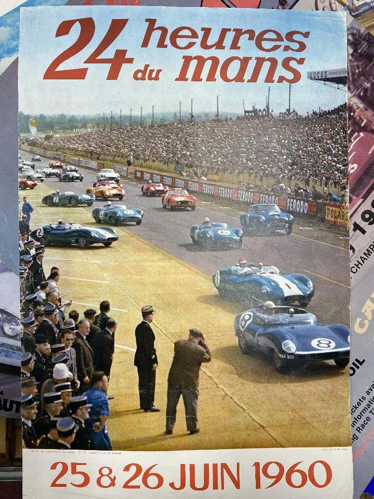 Motorsport: Le Mans 24 hour 1960 colour lithograph. 16ins. x 23ins.