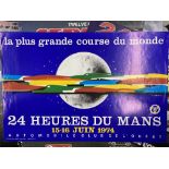 Motorsport: Original 1974 Jacquelin Le Mans 24 hour race full colour poster. 16ins. x 24ins.