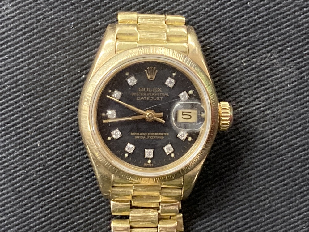 Watches: Ladies Rolex oyster perpetual date just, (superlative chronometer officially certified) - Image 2 of 2