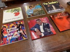 Vinyl Records: Collection of six box sets containing six unplayed LPs, includes Nat King Cole, The