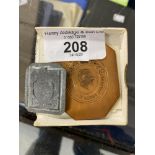 Stamps & Postal History: George I two pre-paid stamp duty plates for embossing official document