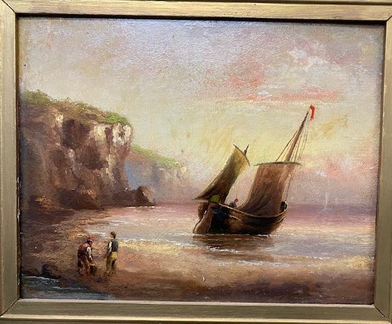 Henry Moore RA RWS (1831-1895): 'Summer Squall off Mare Head Cornwall' signed lower left, label on