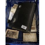 Photographs: Leather bound Victorian photo album containing a number of studio photographs, plus a