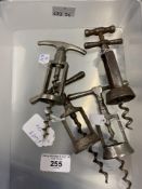 Wine Collectables/Corkscrews: Early 20th cent. Continuous screw bell corkscrews, two English