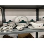 20th cent. Ceramics: Denby 'Greenwheat' kitchen ware, 32 pieces including tureens x 3, large serving