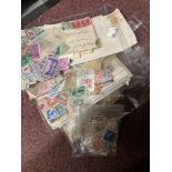 Stamps: Large selection of loose GB and Commonwealth stamps with a small quantity of rest of