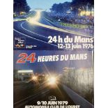 Motorsport: Le Mans 24 hour 1976 and 1979 colour promotional posters. 21ins. x 15ins.