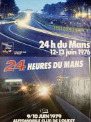 Motorsport: Le Mans 24 hour 1976 and 1979 colour promotional posters. 21ins. x 15ins.