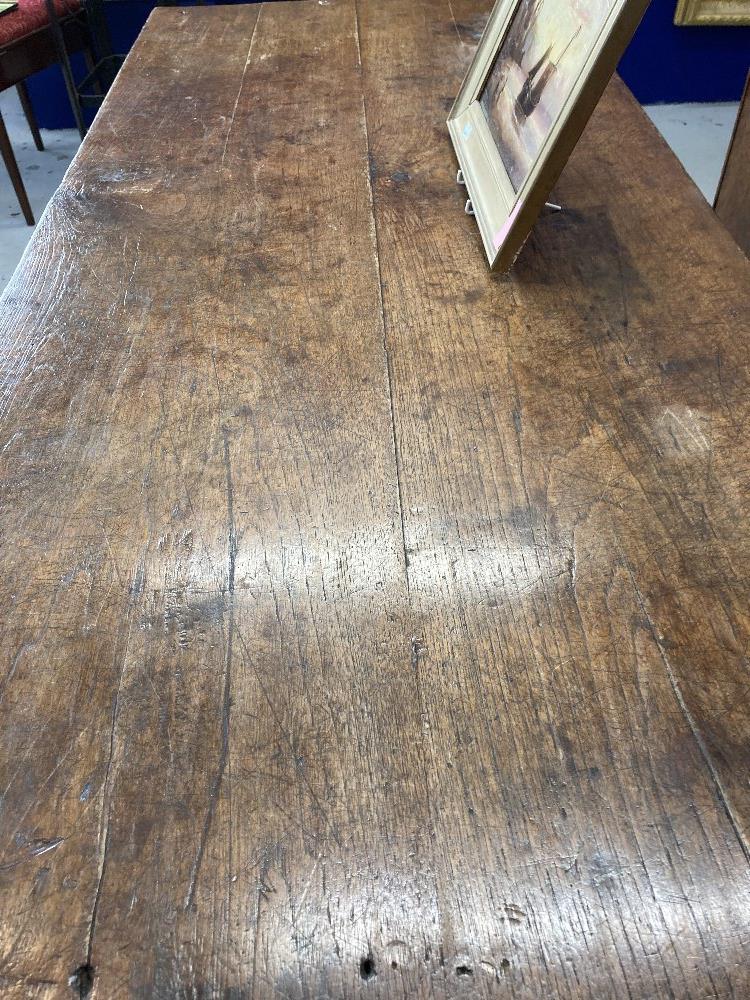 18th cent. Ash peg jointed farmhouse table . 68ins. x 31ins. x 30ins. - Image 2 of 2