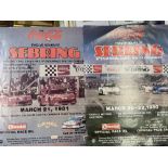 Motorsport: Sebring, 1980 and 1981 race posters (2). 20ins. x 26ins.
