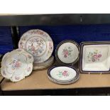 Late 19th/early 20th cent. Minton Chinese Tree No.1959, dinner plates x 3, Jlmeau Graf Henneberg