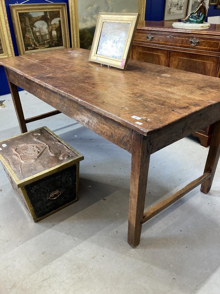 18th cent. Ash peg jointed farmhouse table . 68ins. x 31ins. x 30ins.