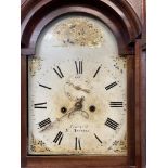Clocks: Cornish longcase, 19th cent. Joshua Truscott of St. Austell eight day movement, with