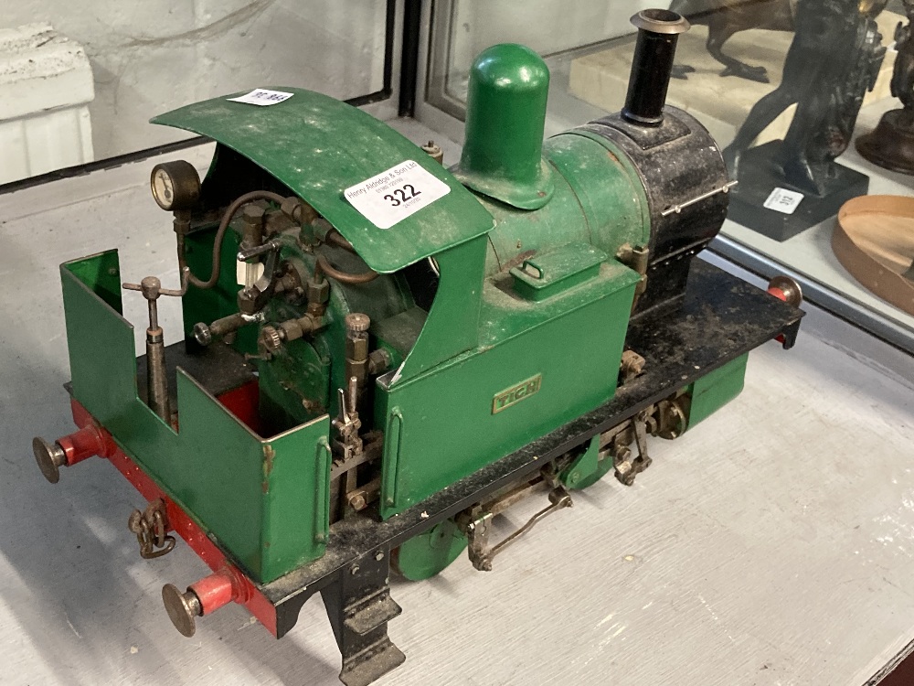 Collectables: Scratch built 3½ins. gauge Tich steam locomotive, (Collectors' item only not to be - Image 3 of 3