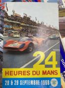 Motorsport: Le Mans 24 hour 1968 colour promotional poster for September. 15ins. x 24ins.