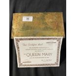 R.M.S. QUEEN MARY: Unopened lifeboat/raft rations tin believed unused from Queen Mary with