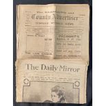 R.M.S. TITANIC - FIFTH OFFICER HAROLD GODFREY LOWE: Original Titanic related newspapers owned by