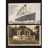 R.M.S. TITANIC: Tichnor Bros. Titanic postcard, April 26th 1912 plus one other Titanic Engineers