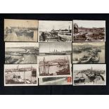 WHITE STAR LINE: Cherbourg related postcards showing including Nomadic (10).