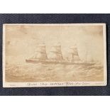 WHITE STAR LINE: Late 19th early 20th cent. cabin card/plan for SS Republic. 4ins. x 2½in.