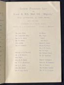 WHITE STAR LINE: 1899 Saloon passenger list for SS Majestic showing Titanic's Captain E.J. Smith