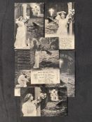 R.M.S. TITANIC: Nearer My God to Thee postcards, signed by survivors Edith Haisman, Eva Hart,