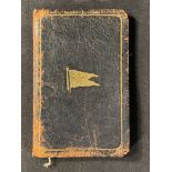 WHITE STAR LINE: Unusual leather bound company diary & agents' book with gilt burgee to cover.