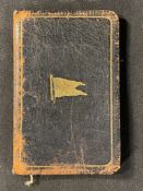 WHITE STAR LINE: Unusual leather bound company diary & agents' book with gilt burgee to cover.