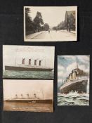 R.M.S. TITANIC: Photo and other postcards, one postally used only 48 hours after the disaster, which