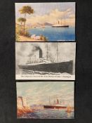 R.M.S. CARPATHIA: F.A. Raphael of Chicago postcard from the Carpathia which rescued 705 of the ill-