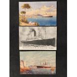 R.M.S. CARPATHIA: F.A. Raphael of Chicago postcard from the Carpathia which rescued 705 of the ill-