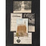 R.M.S. TITANIC: Period postcards including Titanic in Memorial and Seaman's Institute (4).