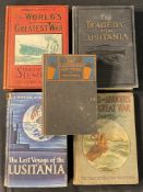 R.M.S. LUSITANIA - BOOKS: Hardbound vols. to include The Lusitania's Last Voyage by Charles