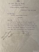 R.M.S. TITANIC: File copy dated July 18th 1912, named copy from The Royal Bank of Canada relating to