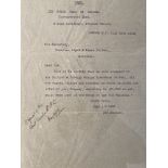 R.M.S. TITANIC: File copy dated July 18th 1912, named copy from The Royal Bank of Canada relating to